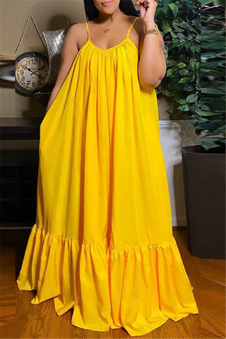 Online-clothing-casual-solid-backless-spaghetti-strap-loose-sling-dress-1