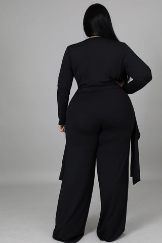 Free-shipping-online-clothing-pre-sale-plus-size-asymmetrical-top-v-neck-long-sleeve-wide-leg-pants-two-pieces-set