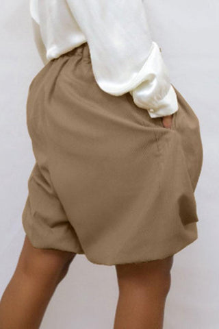 Casual Loose Pocket Knee Length Shorts