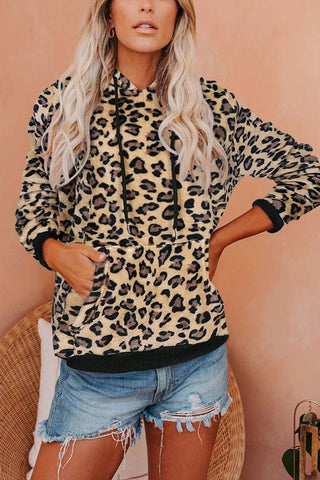 Casual Printed Long Sleeve Hoodie