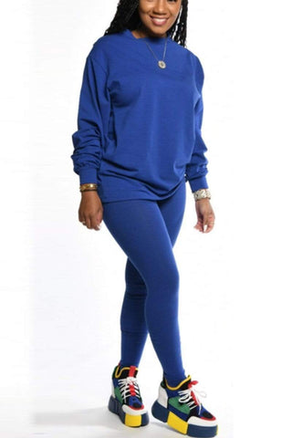 Casual Round Neck Two Pieces