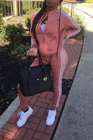 Casual Sports Long Sleeve Two Piece