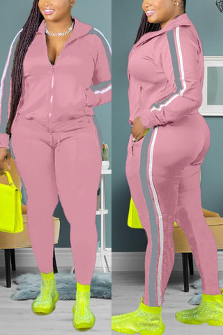 Free-shipping-online-clothing-casual-sports-patchwork-plus-size-set