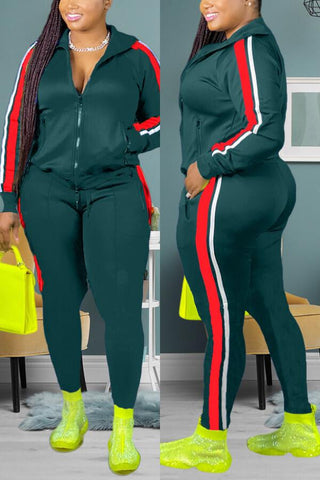 Free-shipping-online-clothing-casual-sports-patchwork-plus-size-set
