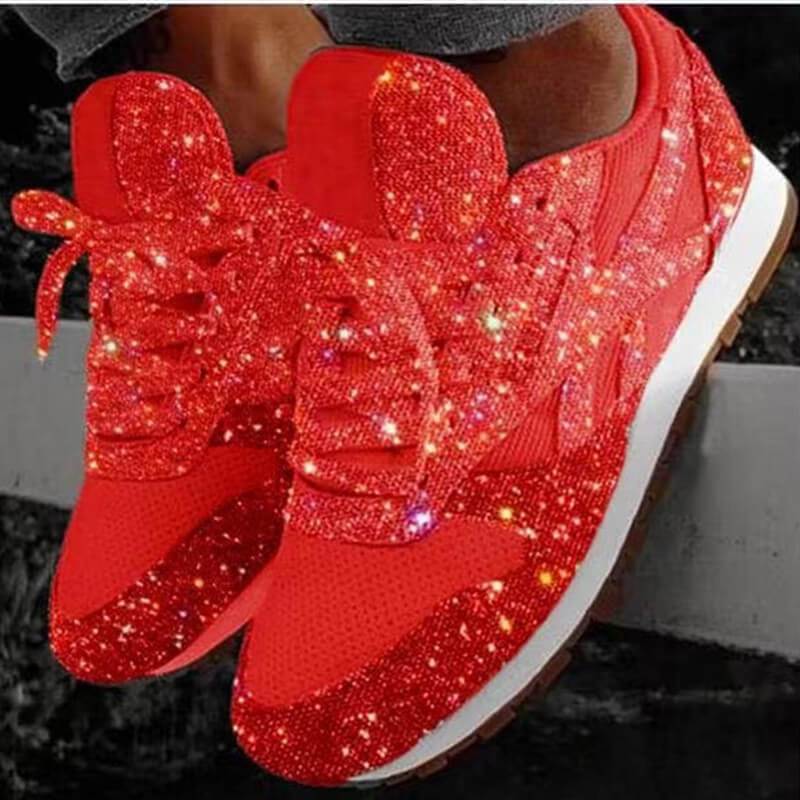 Casual Sportswear Breathable Sequin Sneakers