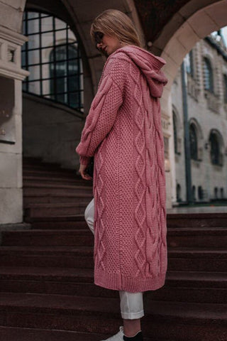 Casual Twist Knitting Cardigan