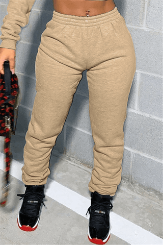 Casual Sportswear Regular Letter Print Trousers