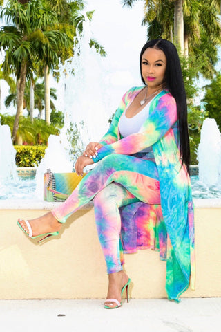 Free-shipping-online-clothing-plus-size-all-over-print-midi-cardugan-two-piece-pants-set