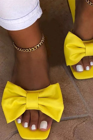 Casual Street Bowknot Opend Out Door Shoes