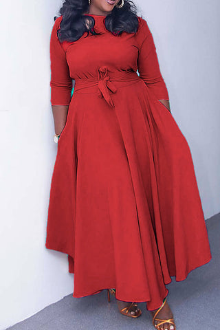 Rodress-dresses-l861577430-casual-solid-bandage-patchwork-o-neck-dresses