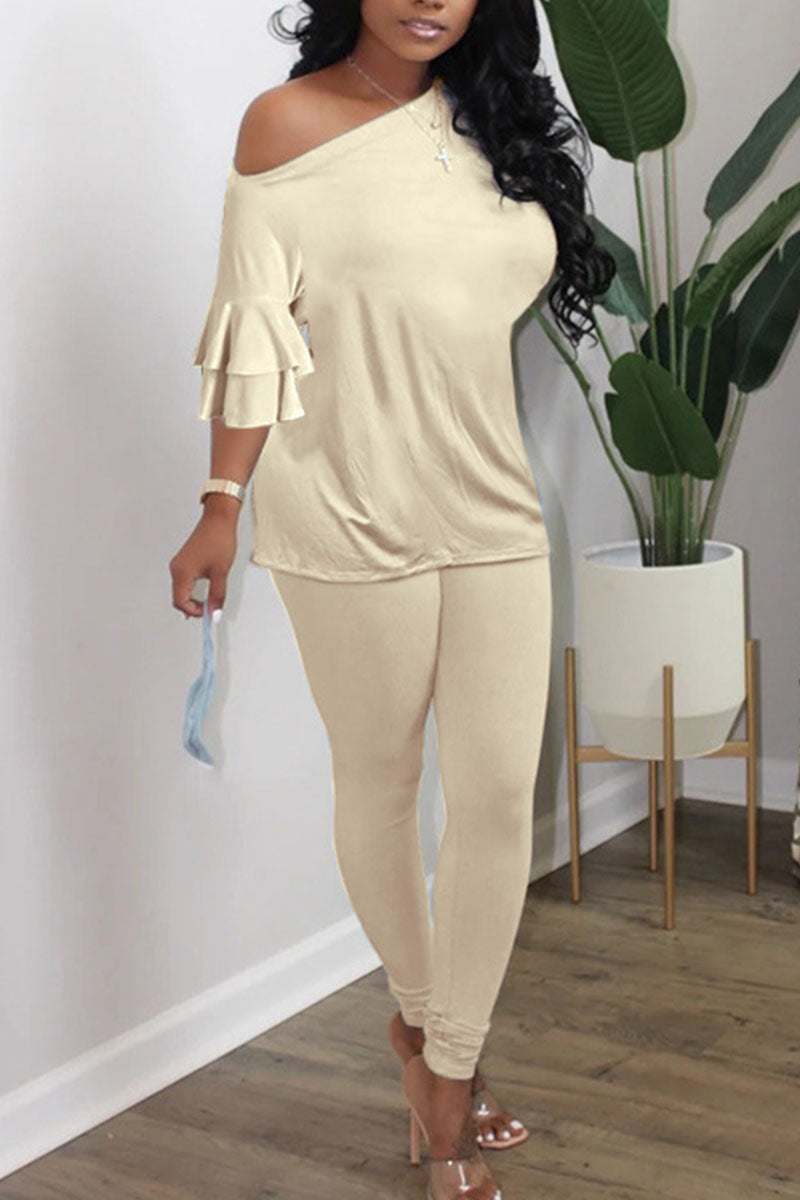 british-style-solid-split-joint-oblique-collar-long-sleeve-two-pieces