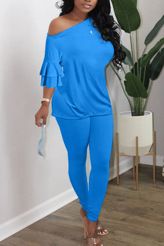 british-style-solid-split-joint-oblique-collar-long-sleeve-two-pieces