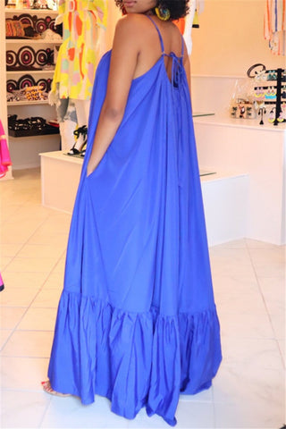 Online-clothing-casual-solid-backless-spaghetti-strap-loose-sling-dress-1