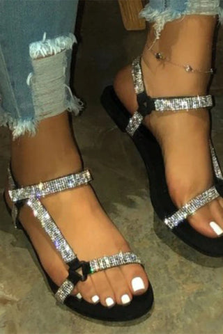Casual Sequins Round Out Door Shoes