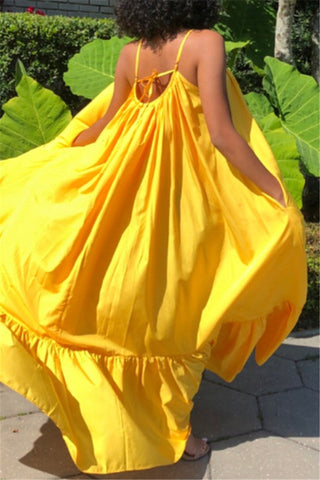 Online-clothing-casual-solid-backless-spaghetti-strap-loose-sling-dress-1