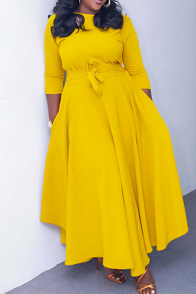 Rodress-dresses-l861577430-casual-solid-bandage-patchwork-o-neck-dresses