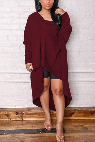 Sexy Fashion Long Sleeve Loose Dress