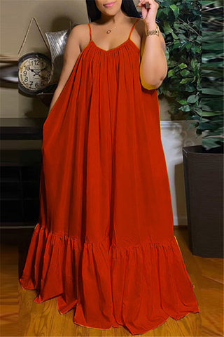 Online-clothing-casual-solid-backless-spaghetti-strap-loose-sling-dress-1