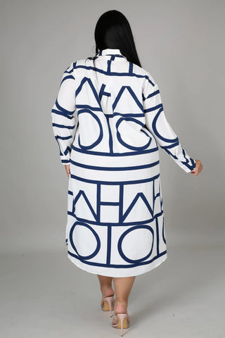 Online-clothing-plus-size-dresses-printed-striped-loose-strap-dress-1