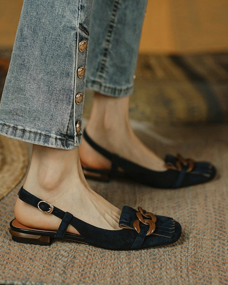 buckle-tassel-upper-sqaure-toe-flat-slip-on-1