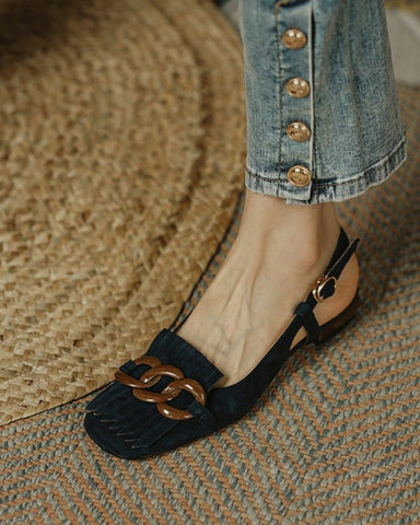 buckle-tassel-upper-sqaure-toe-flat-slip-on-1