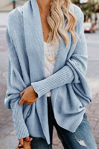 Fashion Bat Sleeve Knitted Cardigan