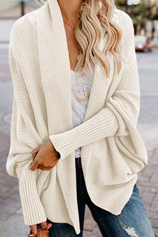 Fashion Bat Sleeve Knitted Cardigan