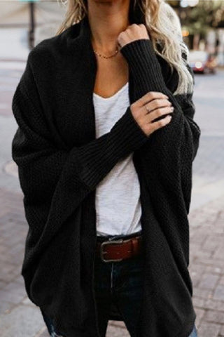 Fashion Bat Sleeve Knitted Cardigan