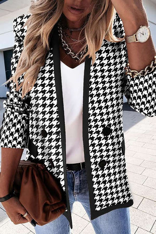 Fashion Buttons Design Ladies Blazer