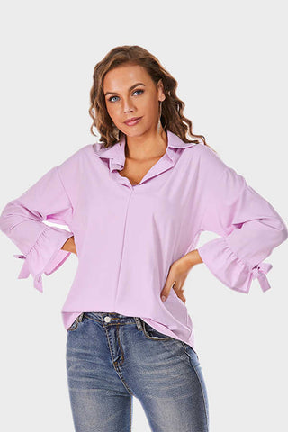 Fashion Casual Loose Solid Color Shirt