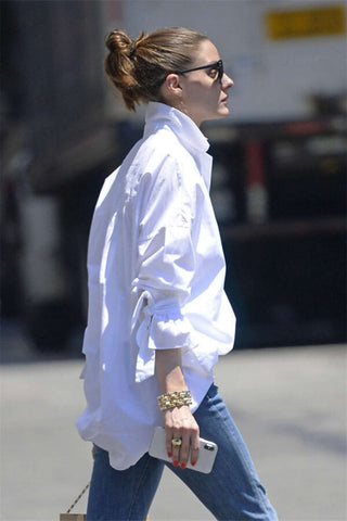 Fashion Casual Loose Solid Color Shirt