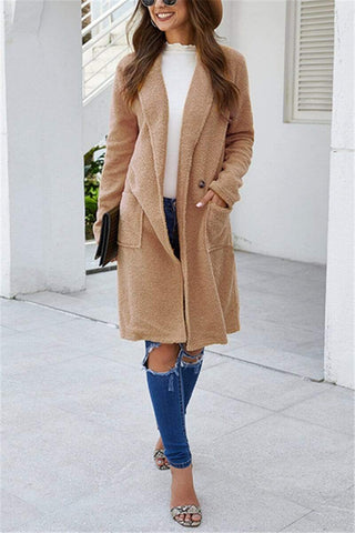 Fashion Casual Solid Color Coat (Only Coat)