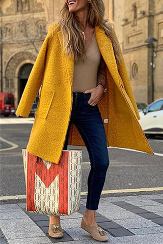 Fashion Casual Solid Color Coat (Only Coat)