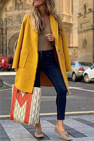 Fashion Casual Solid Color Coat (Only Coat)