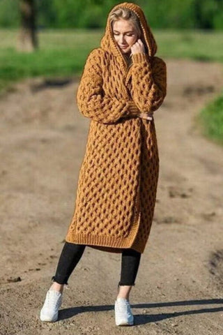 Fashion Casual Solid Color Knitting Cardigan
