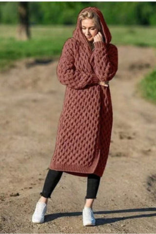 Fashion Casual Solid Color Knitting Cardigan