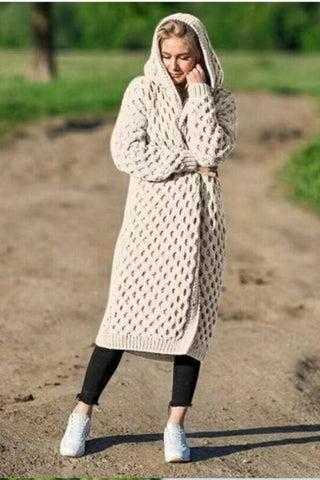 Fashion Casual Solid Color Knitting Cardigan
