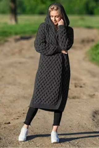 Fashion Casual Solid Color Knitting Cardigan
