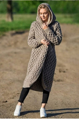 Fashion Casual Solid Color Knitting Cardigan