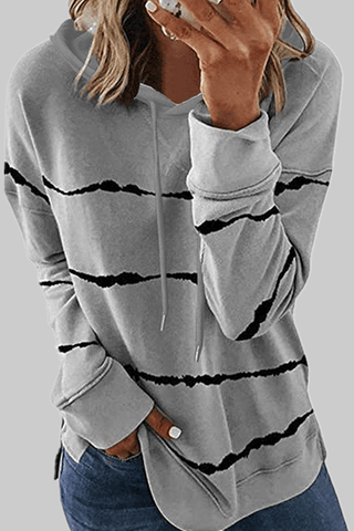 Fashion Casual Stripe Hoodie