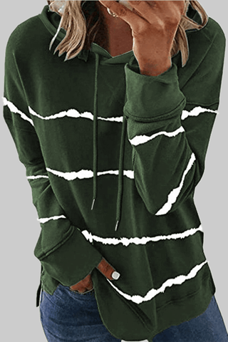 Fashion Casual Stripe Hoodie
