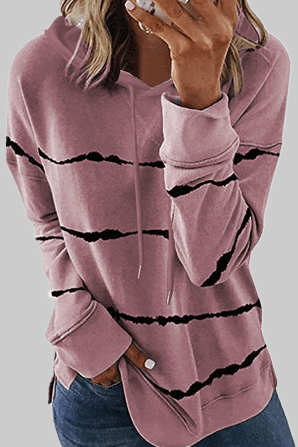 Fashion Casual Stripe Hoodie