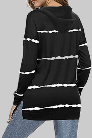 Fashion Casual Stripe Hoodie