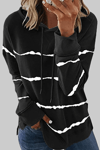 Fashion Casual Stripe Hoodie