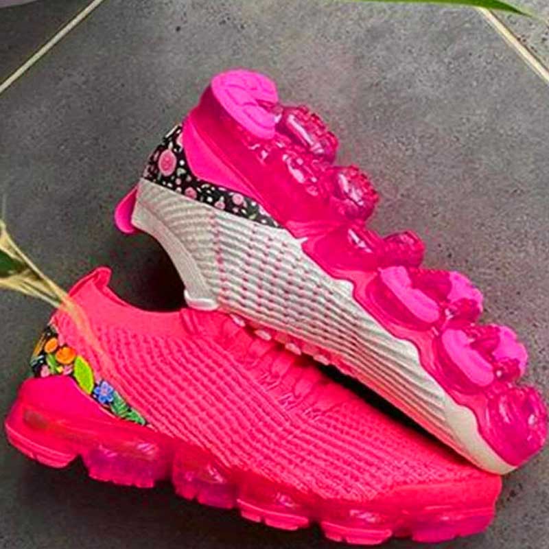 Fashion Floral Stitching Sports Shoes