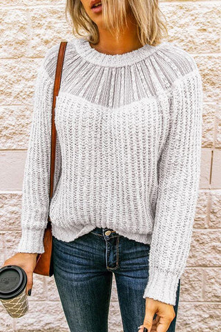 Fashion Lace Patchwork Sweater
