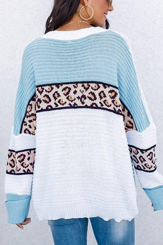 Fashion Leopard Print Loose Sweater