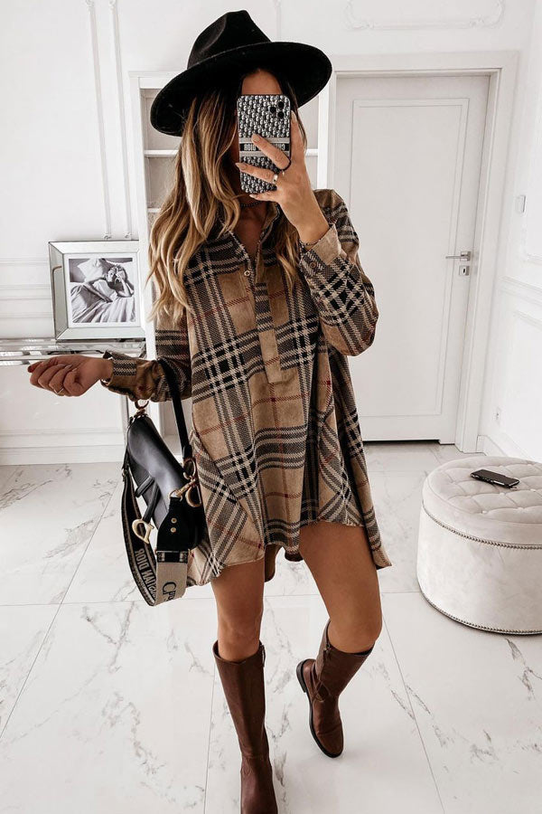 Rodress-fashion-loose-lapel-shirt-dress