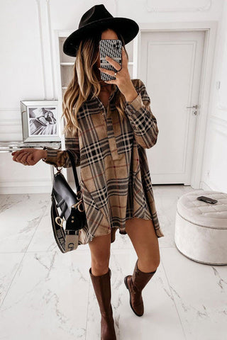 Rodress-fashion-loose-lapel-shirt-dress