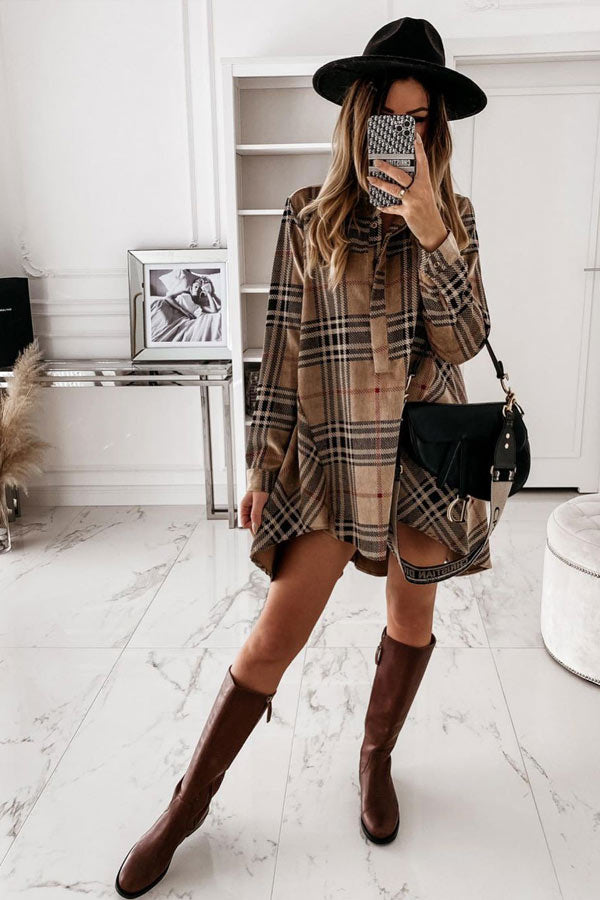 Rodress-fashion-loose-lapel-shirt-dress
